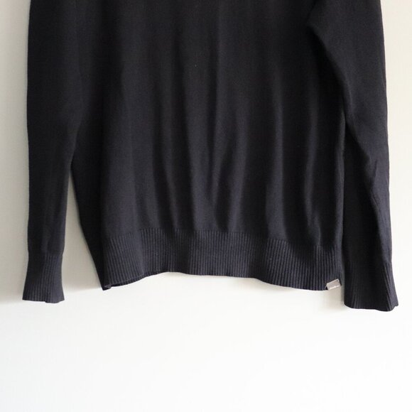 Eddie Bauer Men's M Blue Cashmere Blend V-Neck Pullover Ribbed Stretch Sweater - Picture 8 of 11